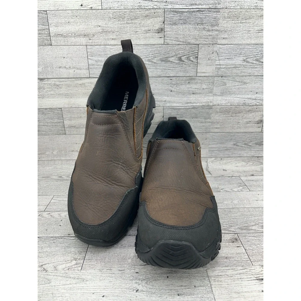 Merrell Coldpack Ice+ Moc Waterproof Mens Brown Leather Winter Shoes J037209 9‎